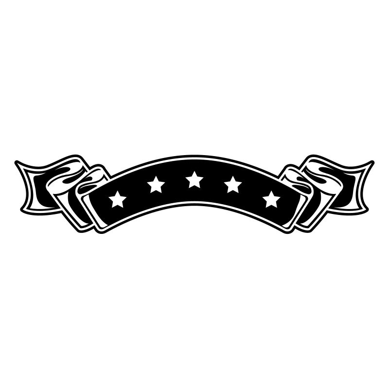 Stern banderole Ornament Element