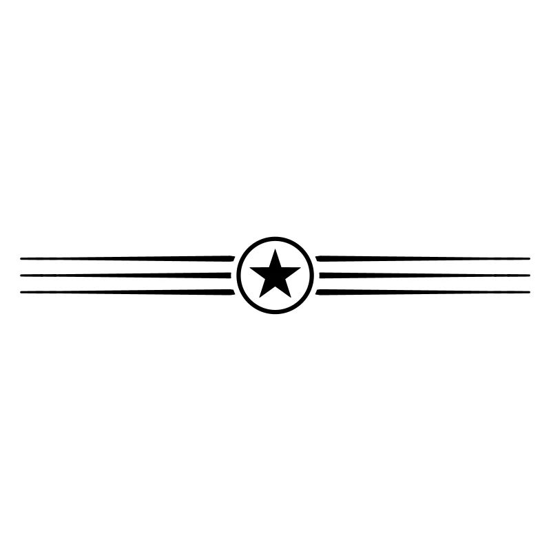 Étoile ligne élément trait