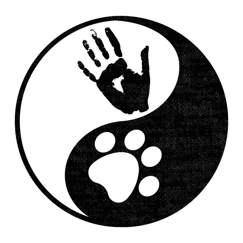 Cadeau d'harmonie empreinte de patte de chien