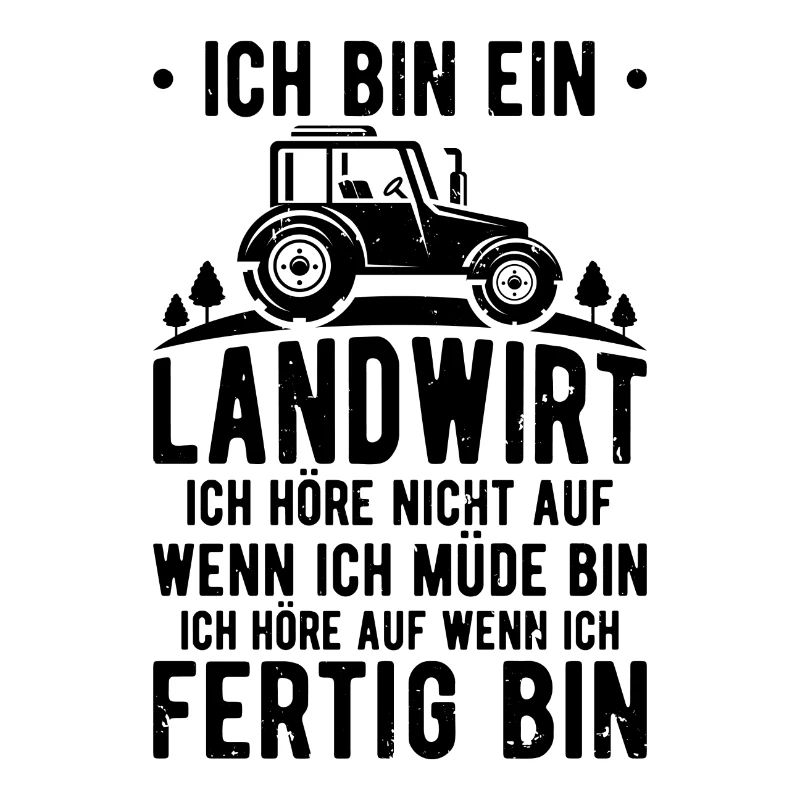 Ich bin ein Landwirt Bauer Traktor Geschenk