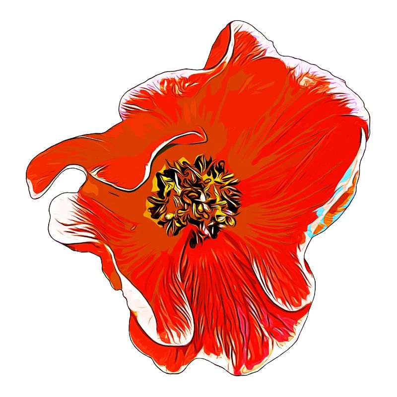 Fleurs Rose orange
