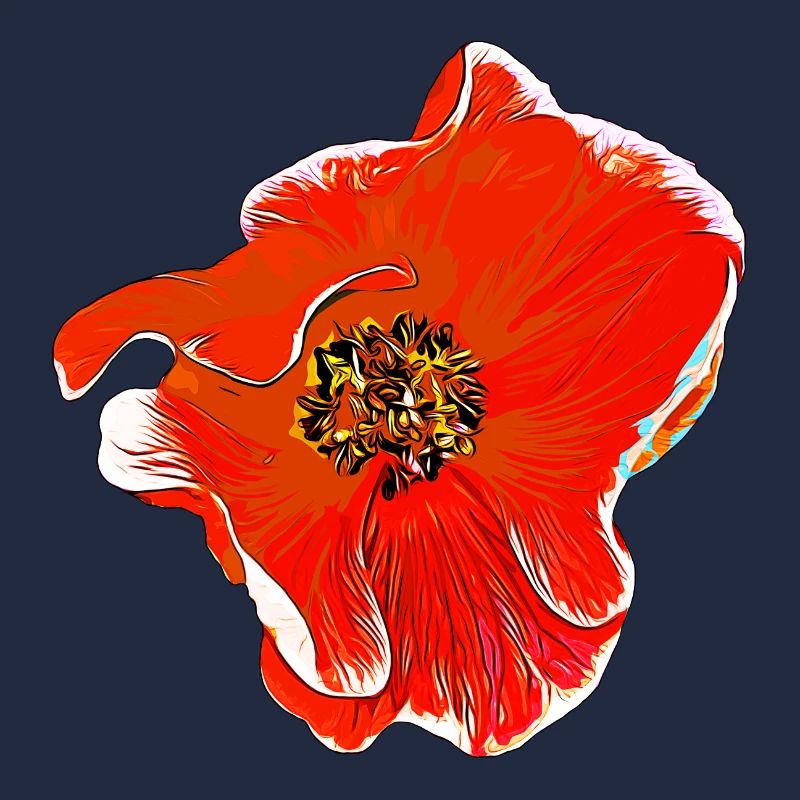 Fleurs Rose orange