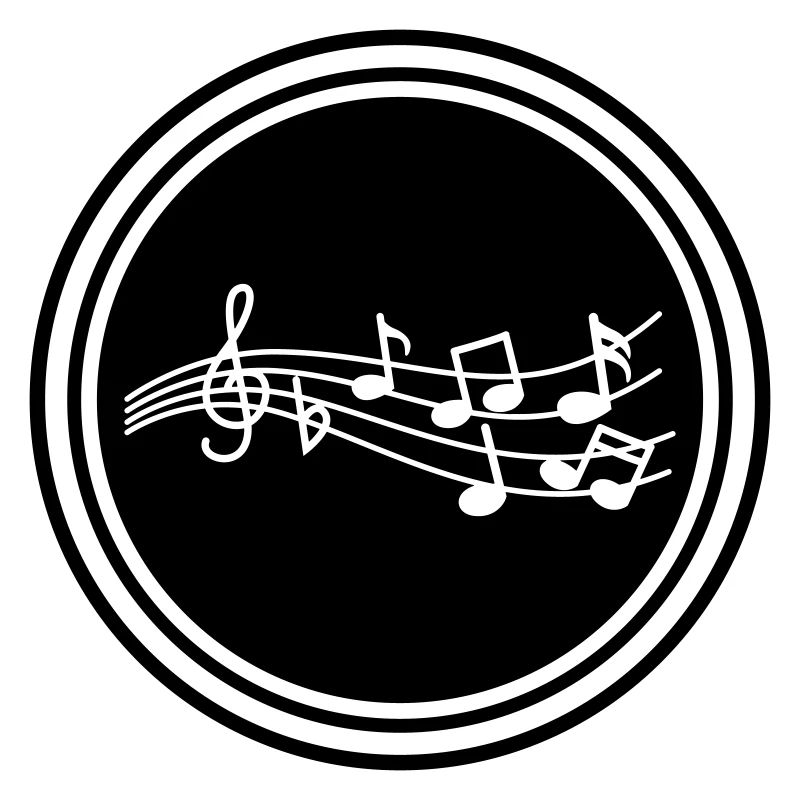 Panneau des notes de musique
