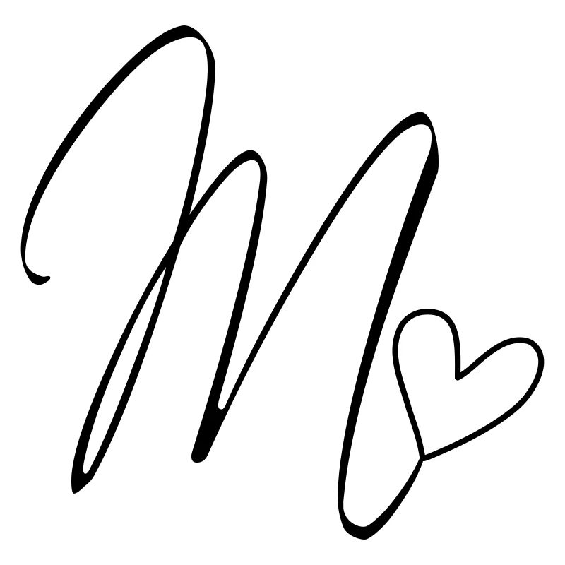 Letter M Letter-M Calligraphy