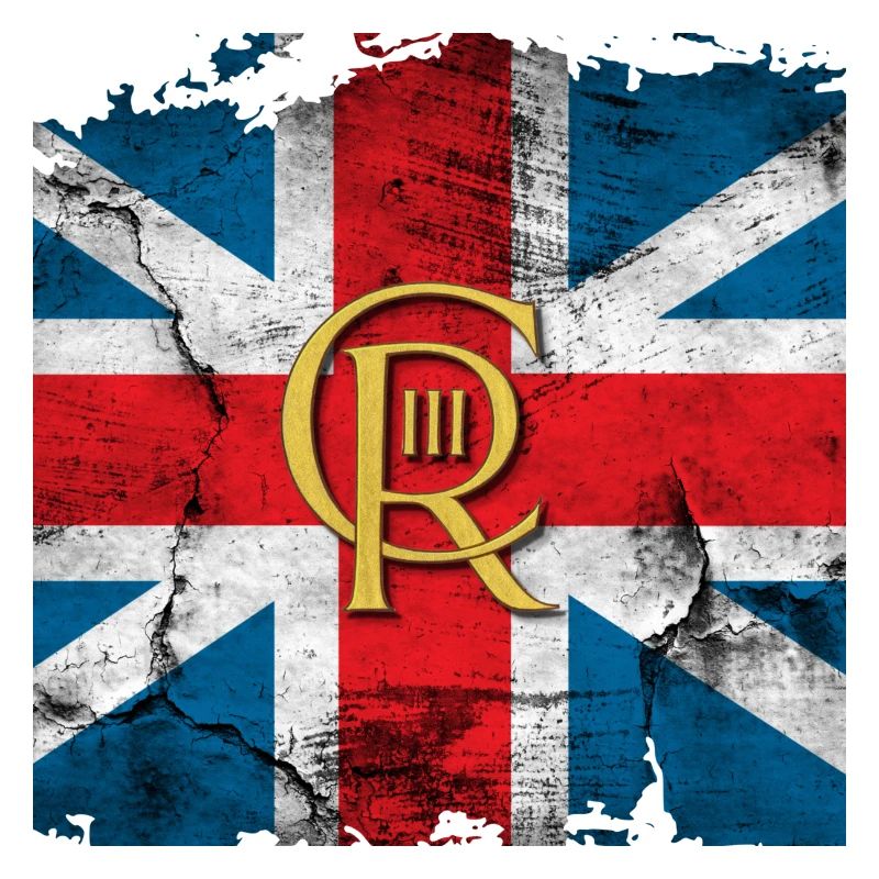 Couronnement du roi britannique Charles Angleterre Drapeau