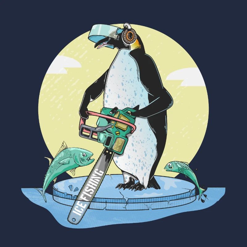 Pinguin-Eisfischen