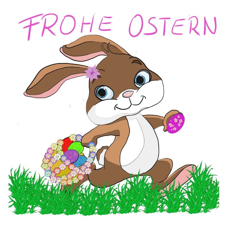 Osterhase mit Korb