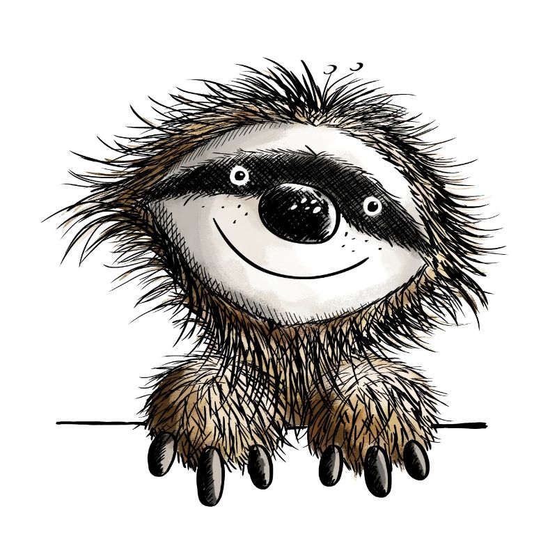Pfiffiges Faultier - Faultiere - Comic - Fun