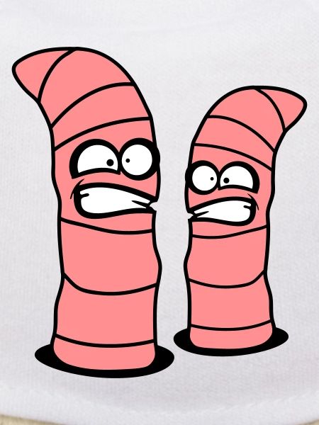 2 crazy worms