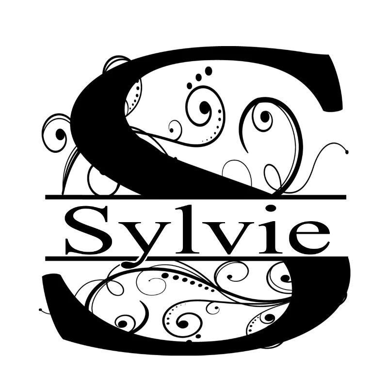 Monogramme avec le prénom Sylvie