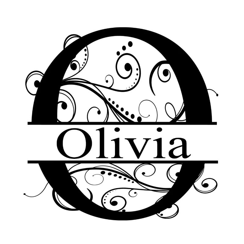 Monogramme avec le prénom Olivia