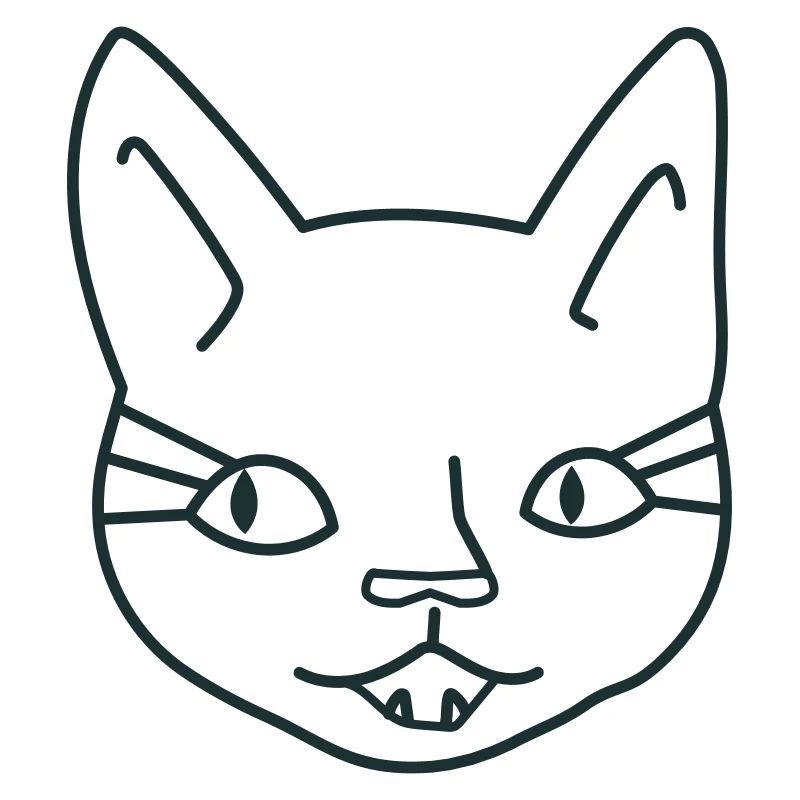 Mädchen Katzengesicht