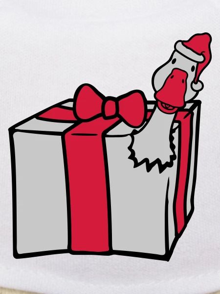 L’oie éclate de cadeau