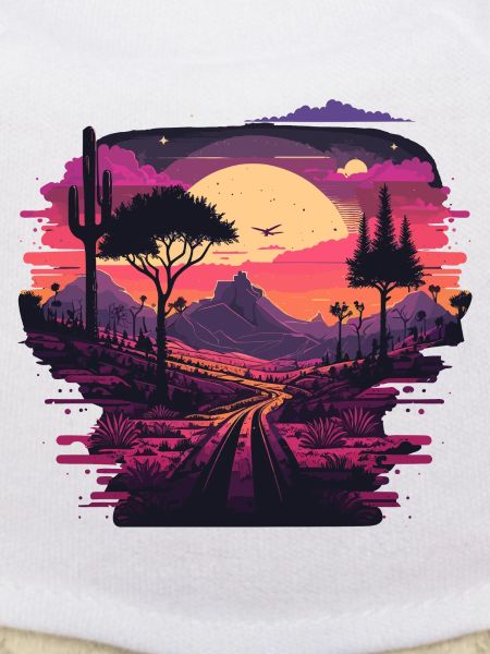 Retro Sonnenuntergang