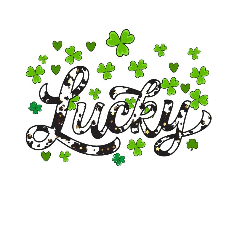 Lucky St Patricks Day, trèfle léopard