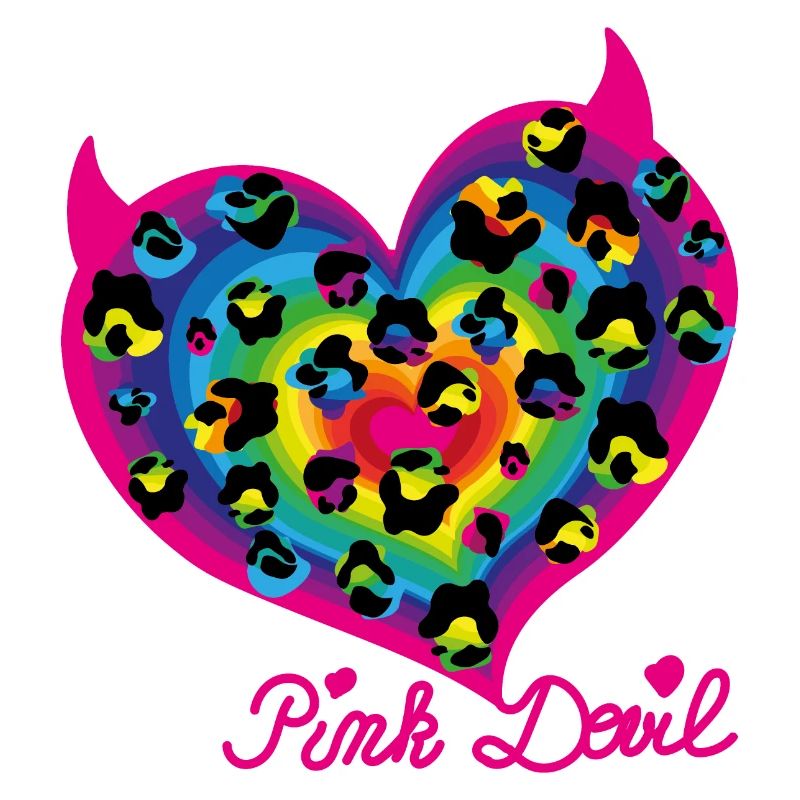 Pink Devil Heart