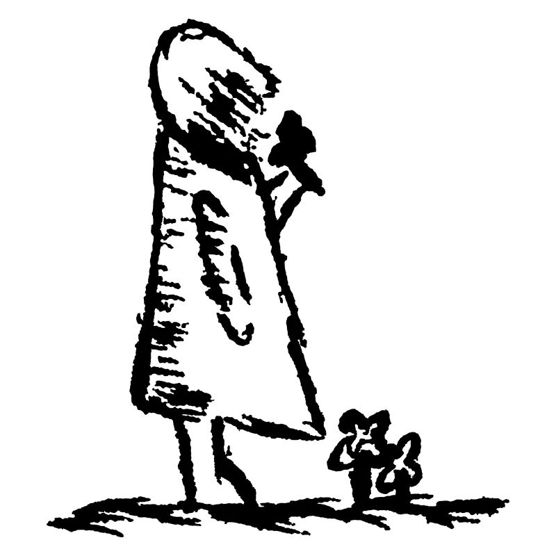 Mädchen mit Blume