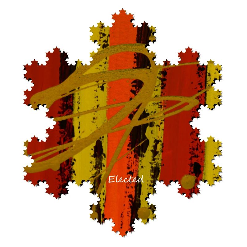 Art Moderne- Coloré- Unique - Flocon de neige
