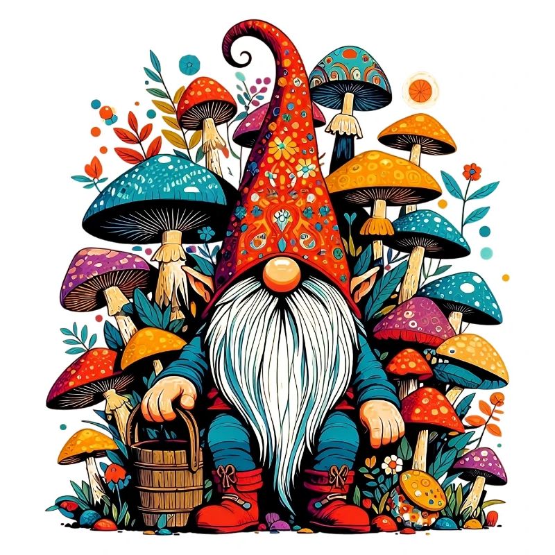 Gnome aux champignons
