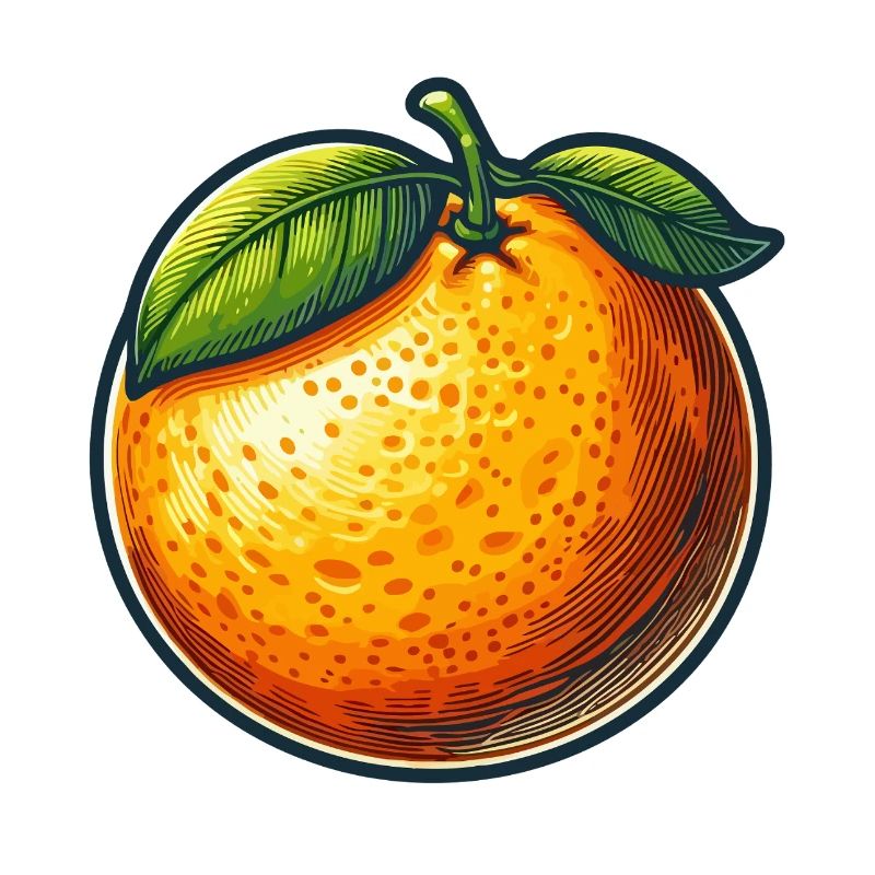 Sonniges Orange mit leuchtenden Blättern