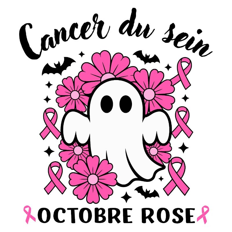Ruban de sensibilisation au cancer du sein Hallowe