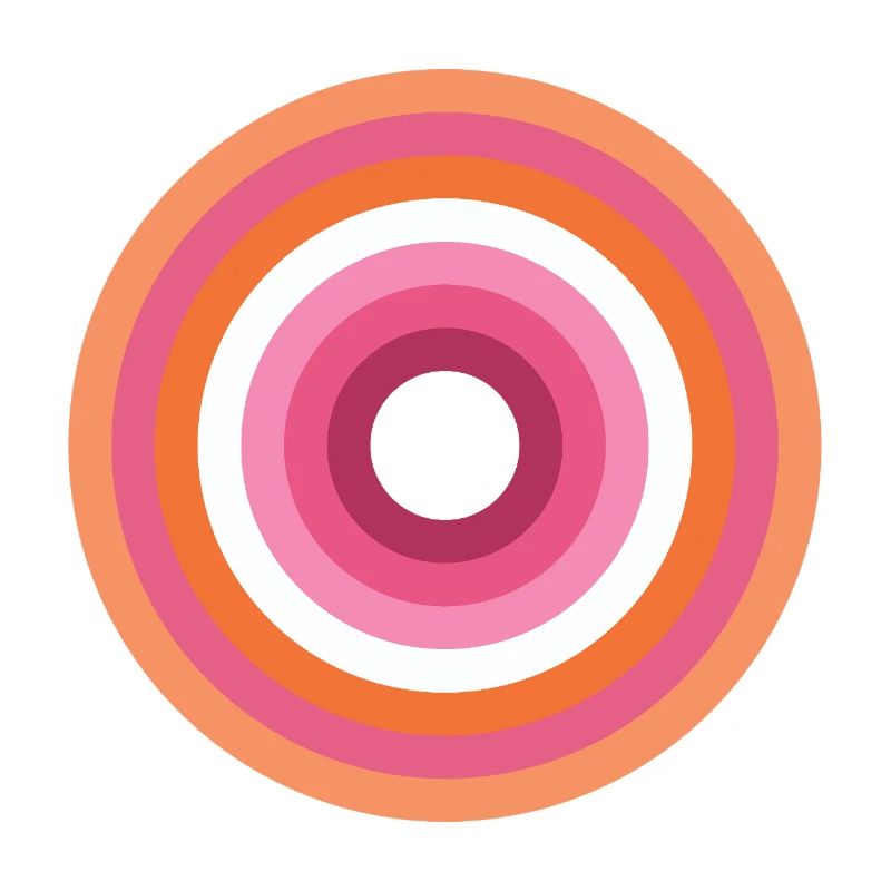 Palette Concentric Ring Lesbienne LGBTQ