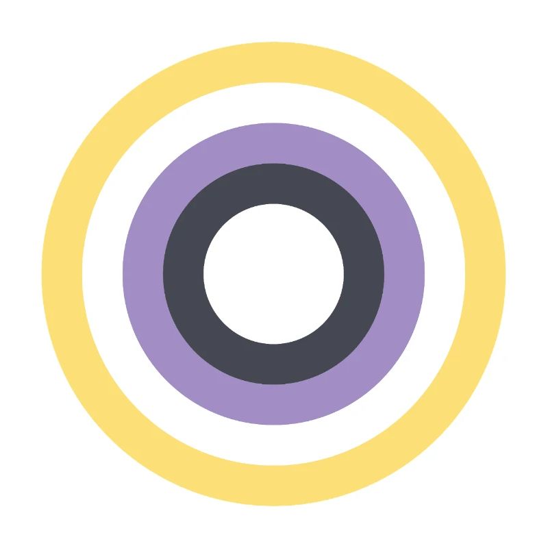 Concentric Ring Palette LGBTQ Non Binary