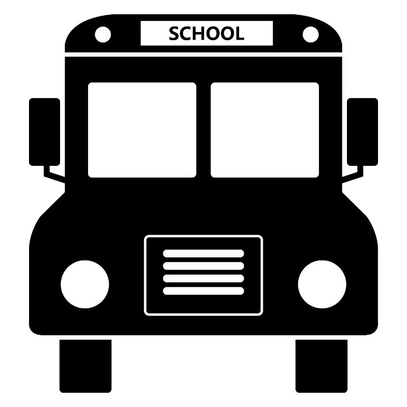 Devant du bus scolaire