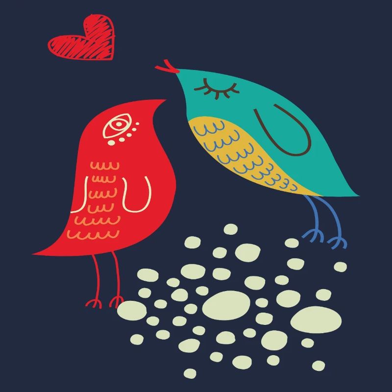 Oiseaux amoureux