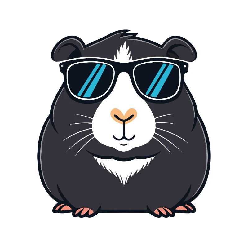 Kapybara Schwarze Kühle Sonnenbrillen