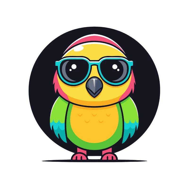 Rainbow Parakeet Glasses