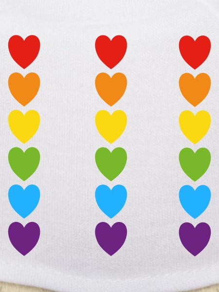 Stolz Regenbogenherzen