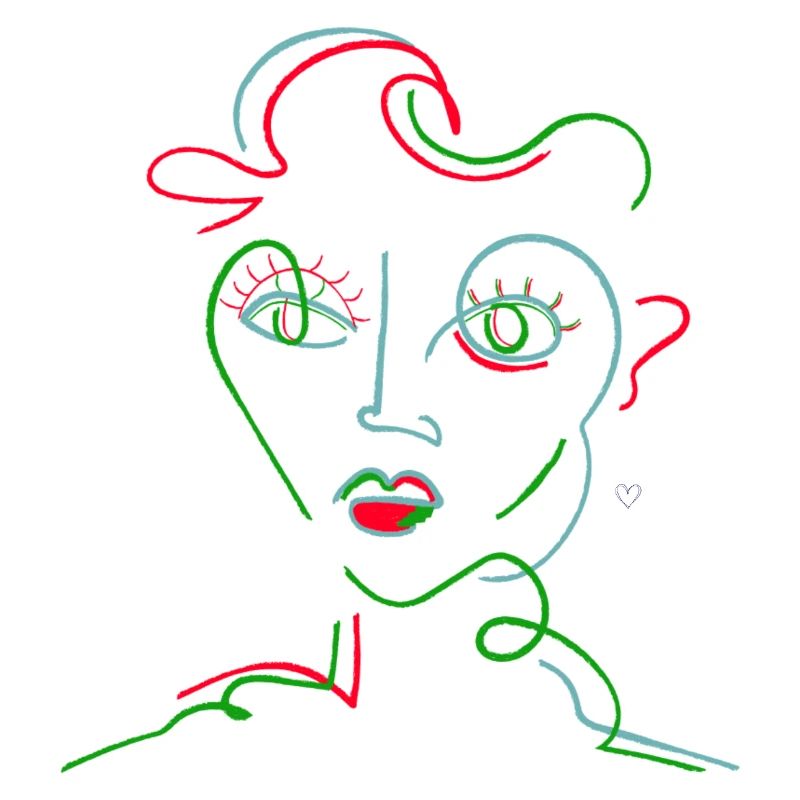 Neon Line Portrait
