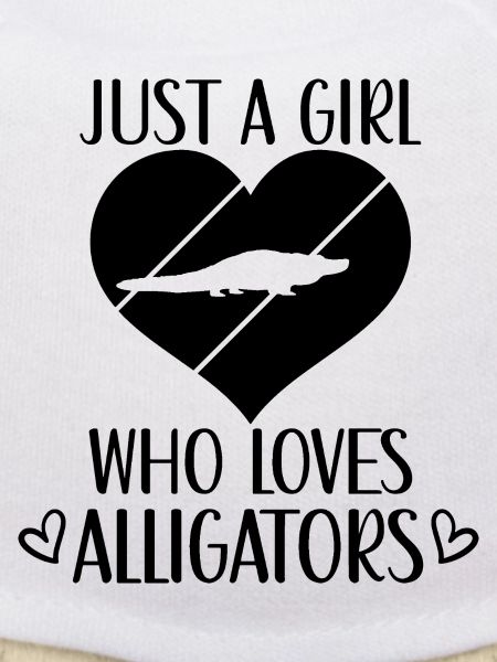 Alligator Herz Silhouette