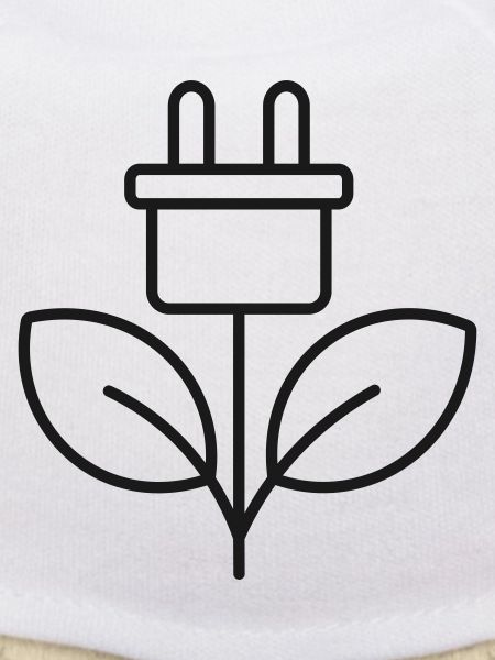 Umweltfreundliches Steckerleitungs-Symbol