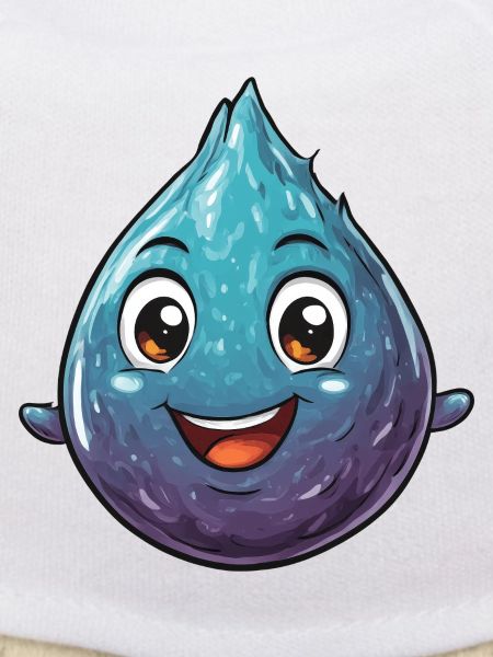 Fröhlicher Wassertropfen Cartoon