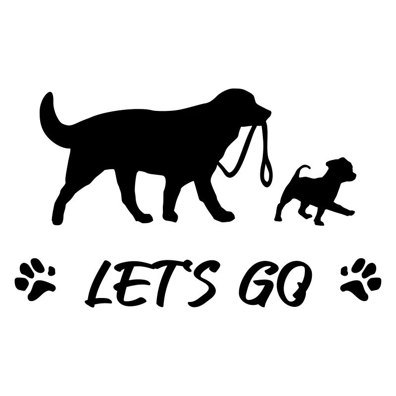 Les chiens se promènent