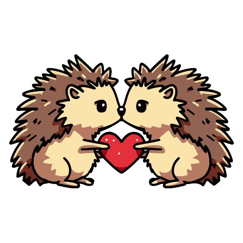 Igel Paar Herz