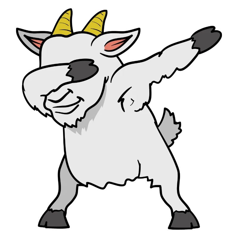 Dabbing Dab goat