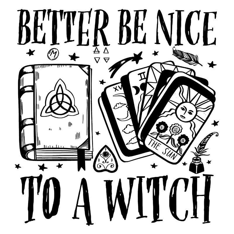Sei lieber nett zu einer Hexe | Hexen Geschenkidee