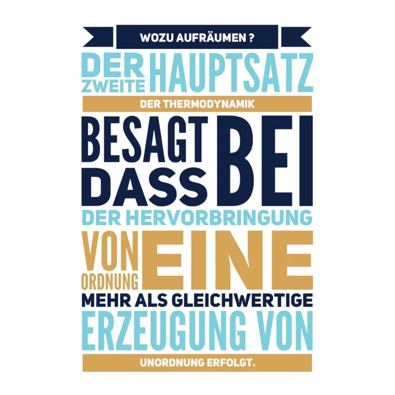 clean up thermodynamics chaos entropy physics