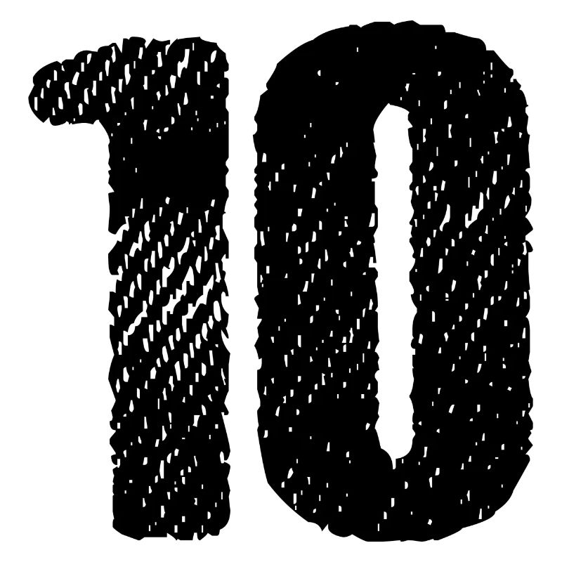 10 Zahl Trikot
