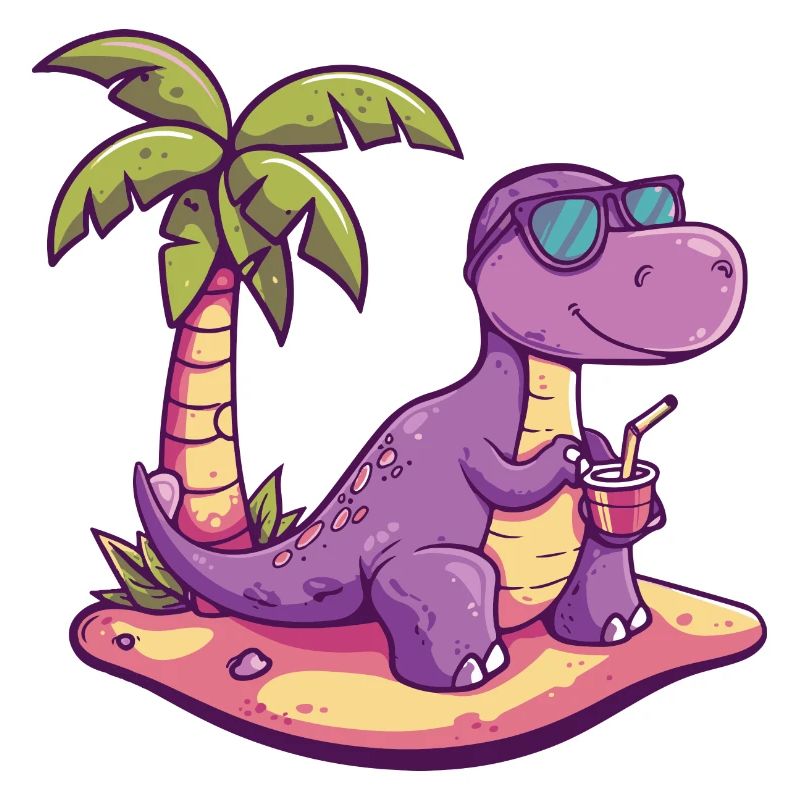 Dinosaurier brontosaurus Sommer