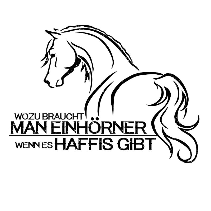 Pferde Haflinger Einhörner Reiterin Geschenkidee