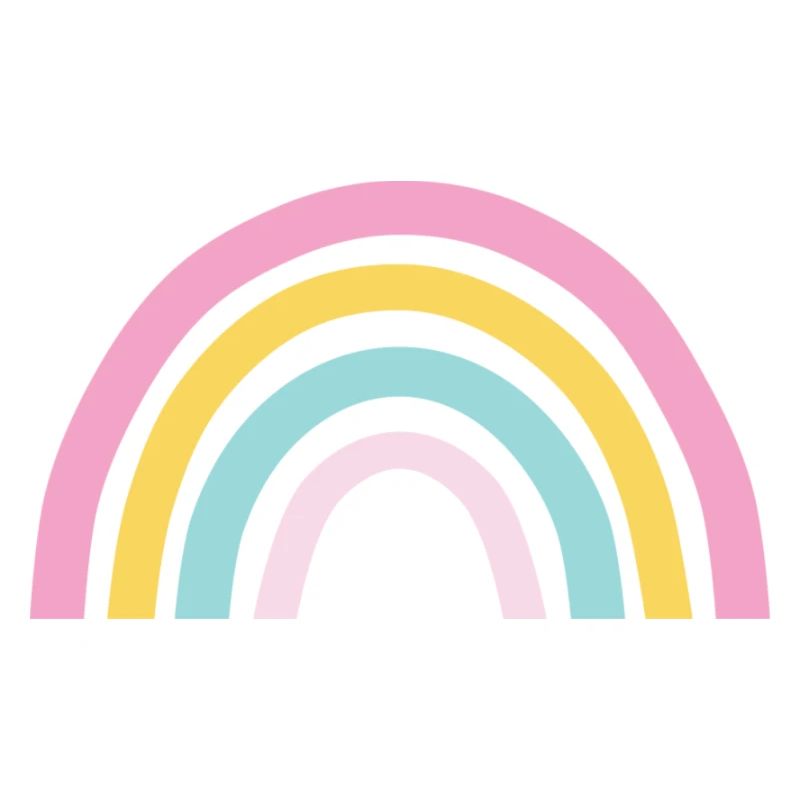 Arc-en-ciel pastel
