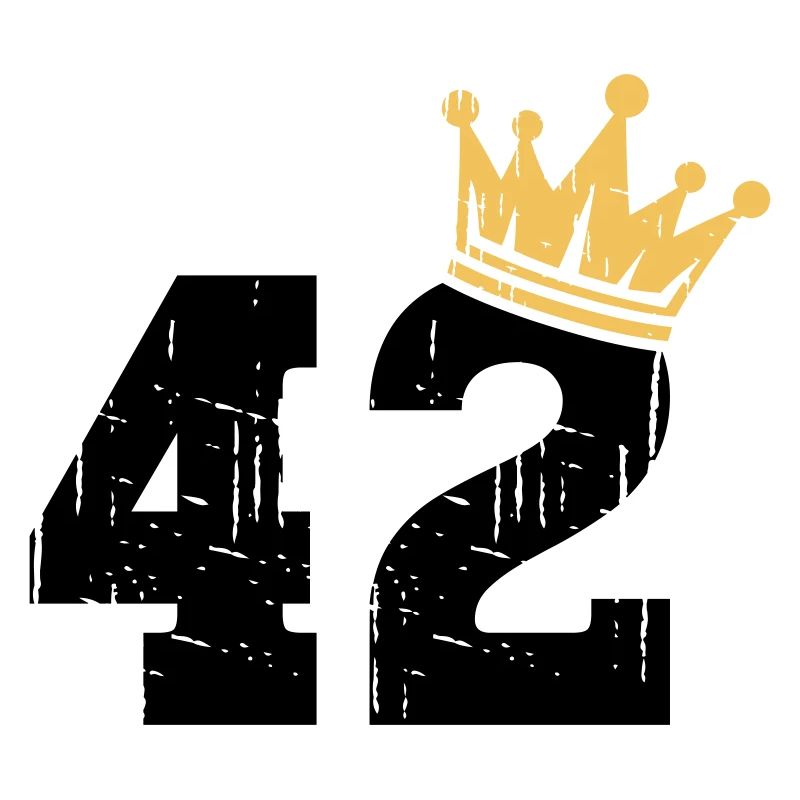 42 Couronne 42e anniversaire 42 ans