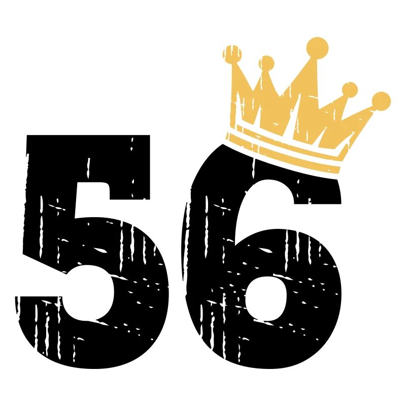 56 Crown 56th Birthday 56 years old
