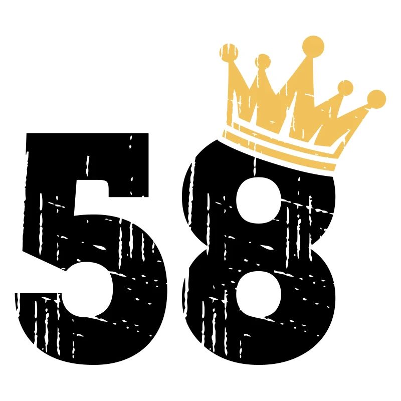 58 Crown 58th Birthday 58 Years