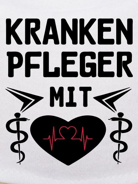 Krankenpfleger mit Herz Geschenk