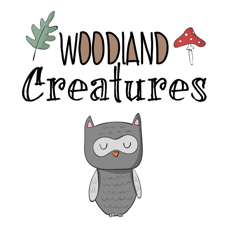 Waldbewohner Eule Nacht Süß Clipart Geschenk